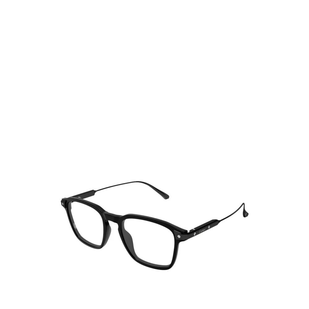 Cartier Men's Black Glasses, 52 Mm, Eyeglasses