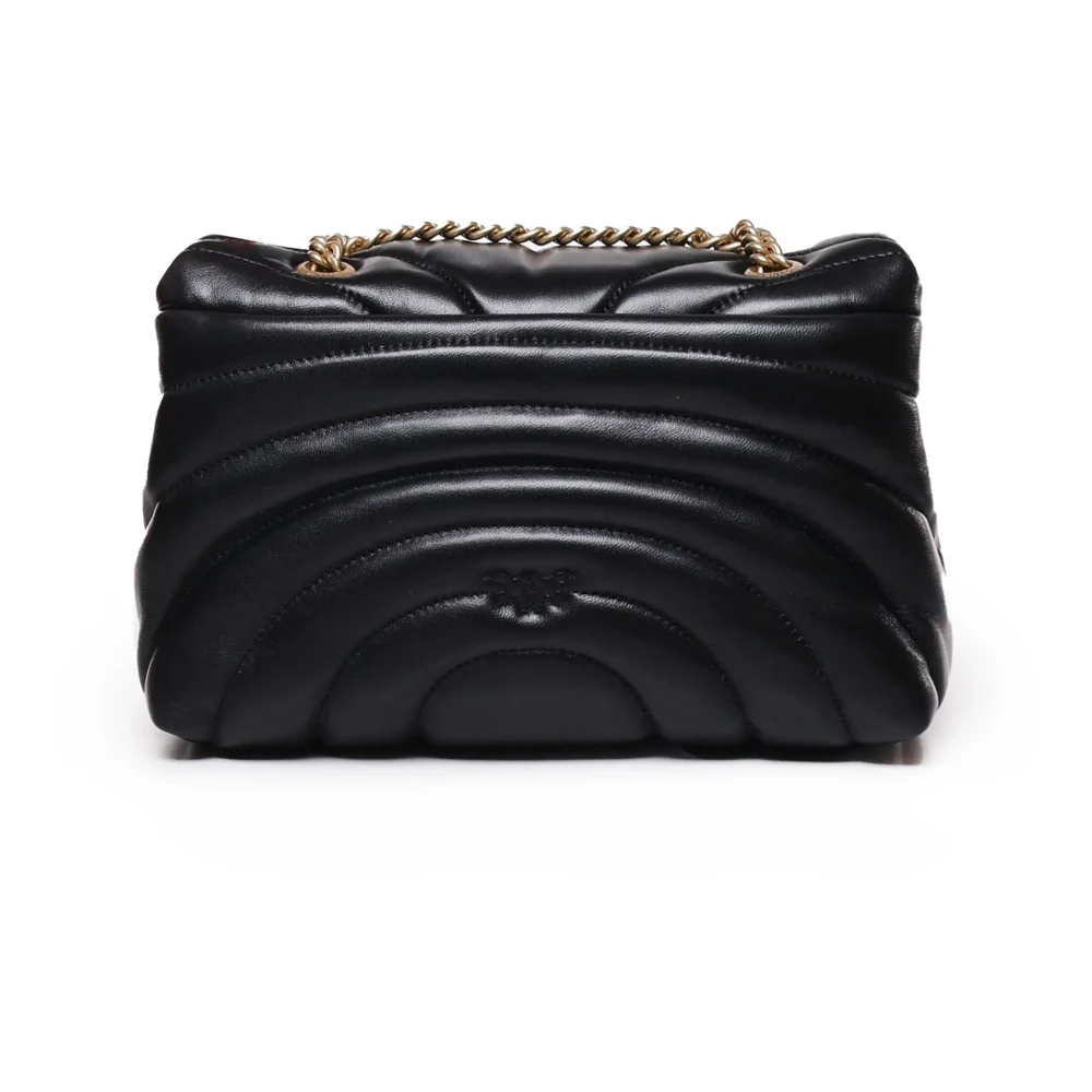 pinko Butterfly Quilt Love Puff Tas Black Dames
