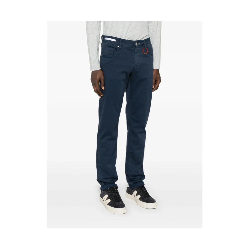 Tramarossa Navy Blauwe Klassieke Knoop Jeans Blue Heren