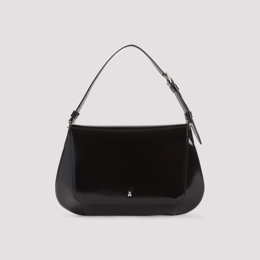 Amina Muaddi Black Silver AMI Tas Black Dames