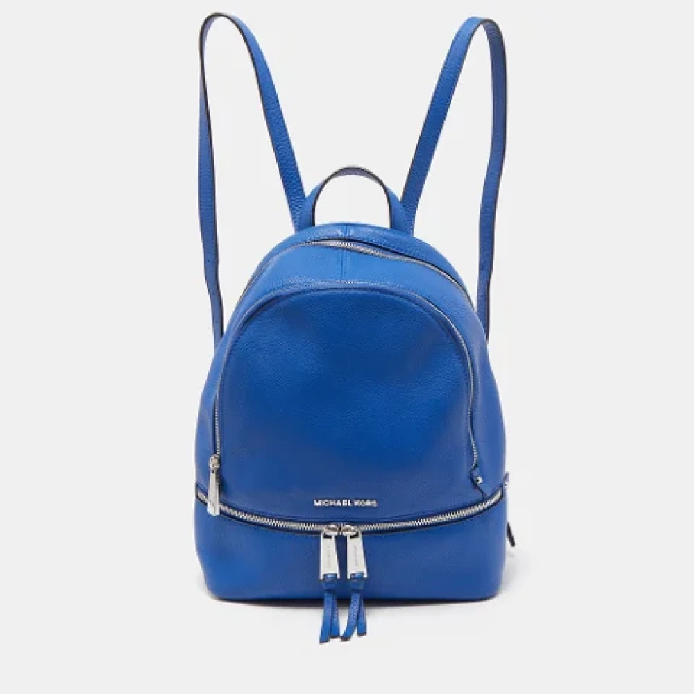 Michael Kors Pre-owned Leather backpacks Blue Dames