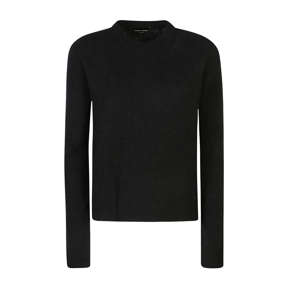Roberto Collina Zwarte Sweaters voor Mannen Black Dames