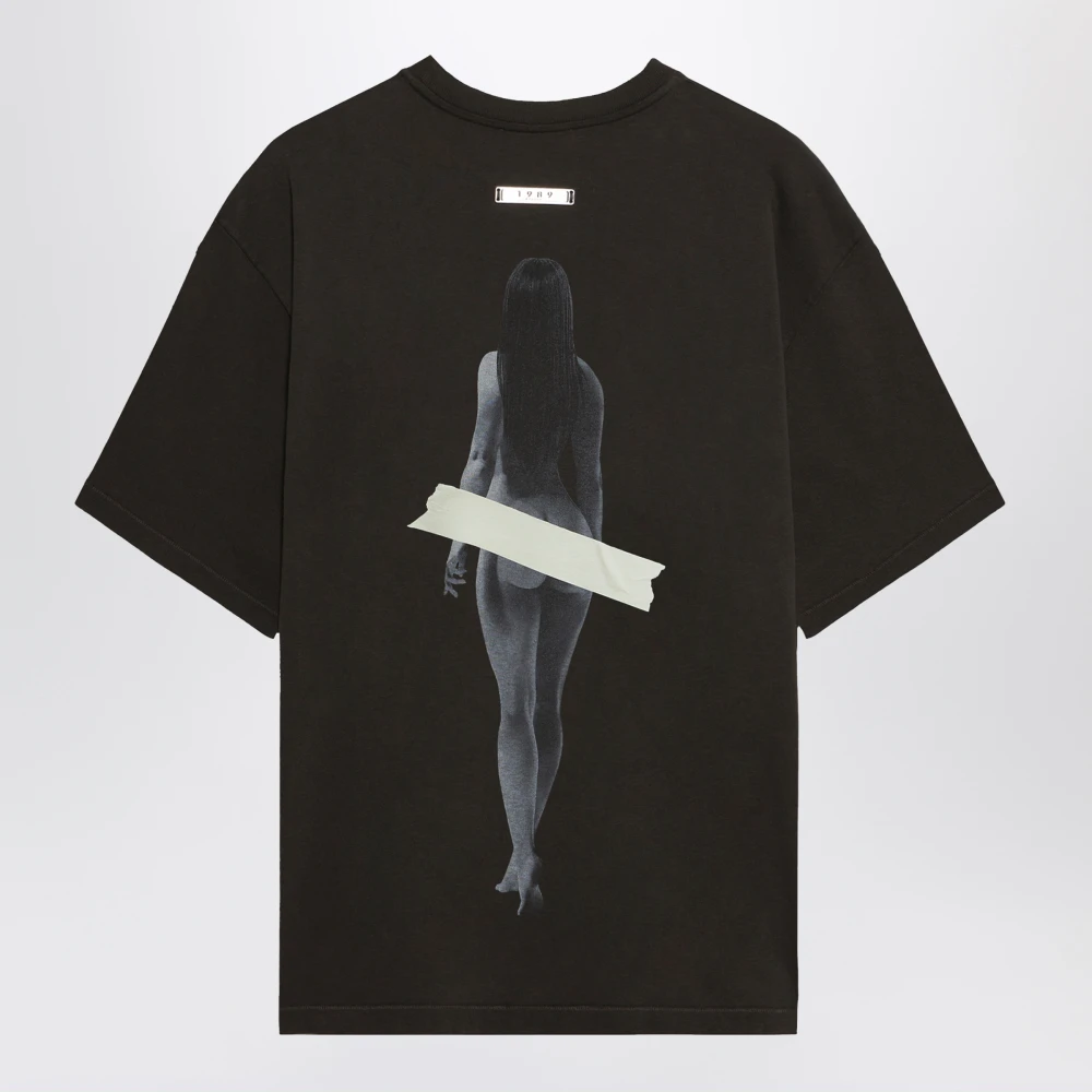 1989 Studio Korte mouw ronde hals T-shirt Black Heren