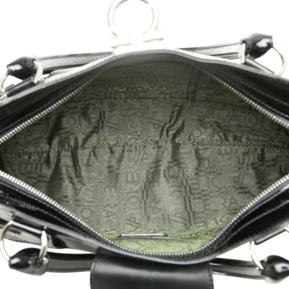 Salvatore Ferragamo Pre-owned Leather handbags Black Dames