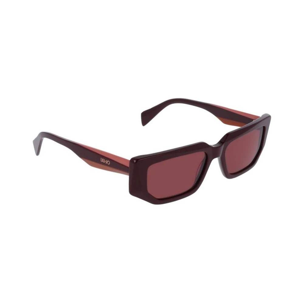 Liu Jo Brown Woman Lj812s 601 Sunglasses Acetate Bordeaux Squared Normal - Image 3