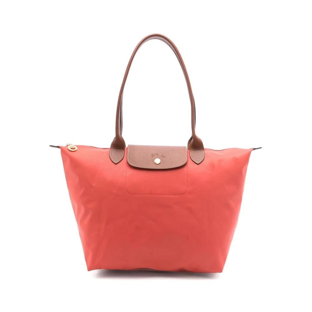 Longchamp Rode Canvas Overslag Handtas Red Dames