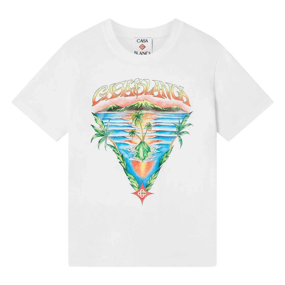 Casablanca Men's White Innocence Triangle T-Shirt