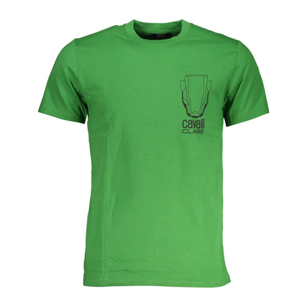 Cavalli Class Groen heren T-shirt met korte mouwen Green Heren