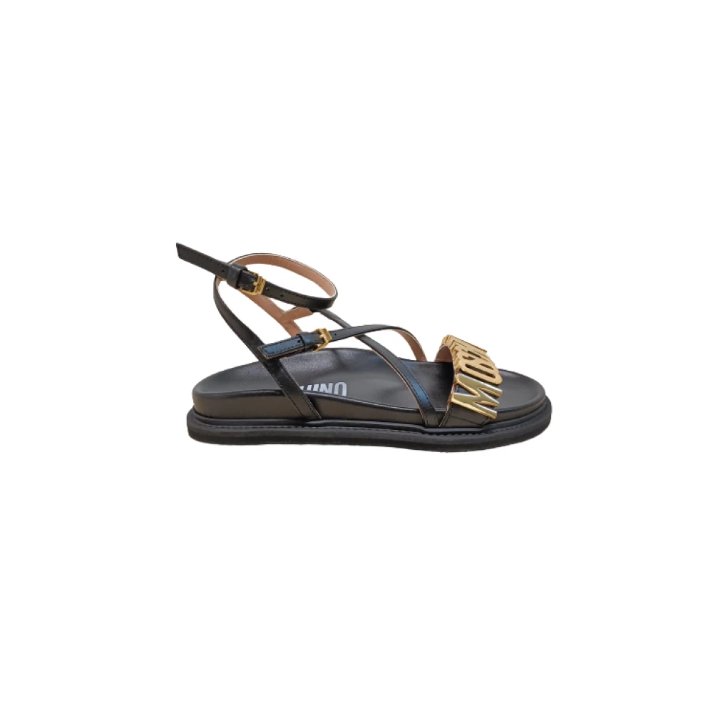 Moschino Zwarte Sandalen voor Vrouwen Black Dames