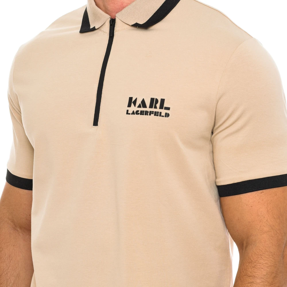 Karl Lagerfeld Polo met korte mouwen Beige Heren