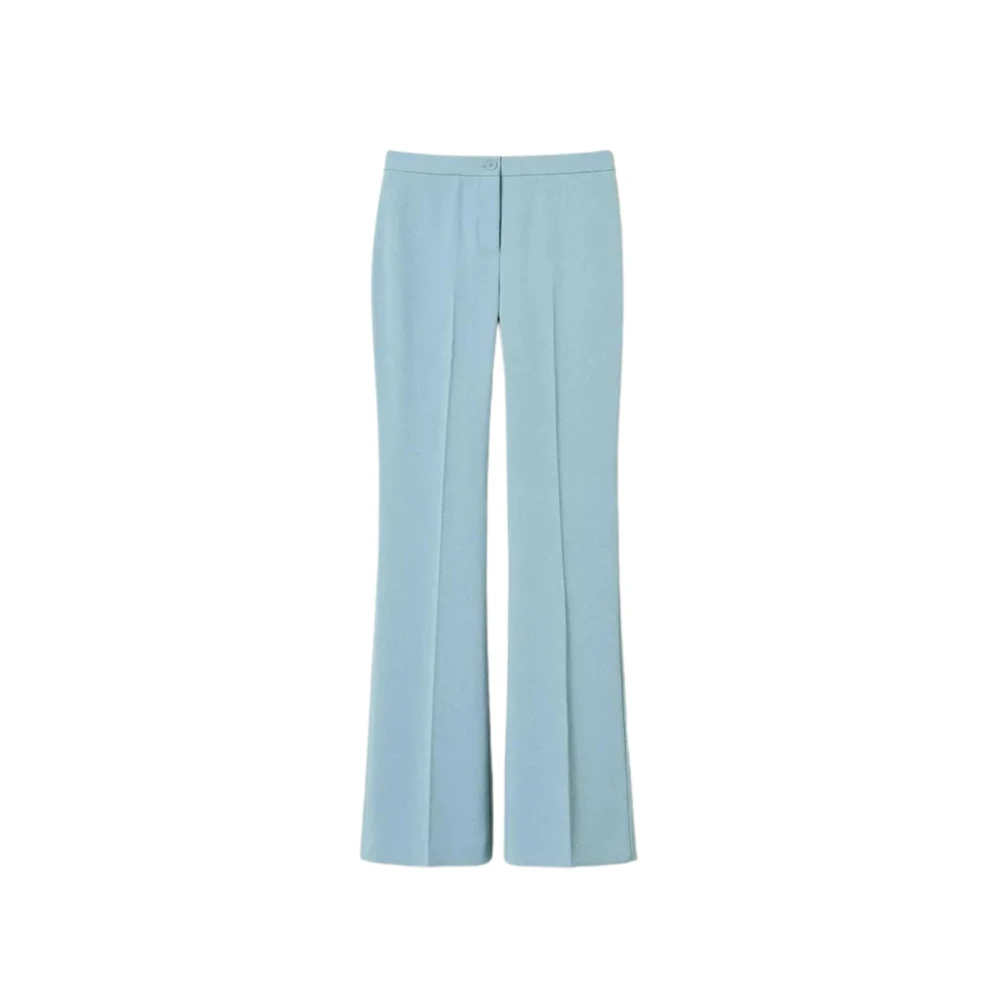 Twinset Women's Blue Fashion Trousers For - Wide Trousers - L - Trousers
