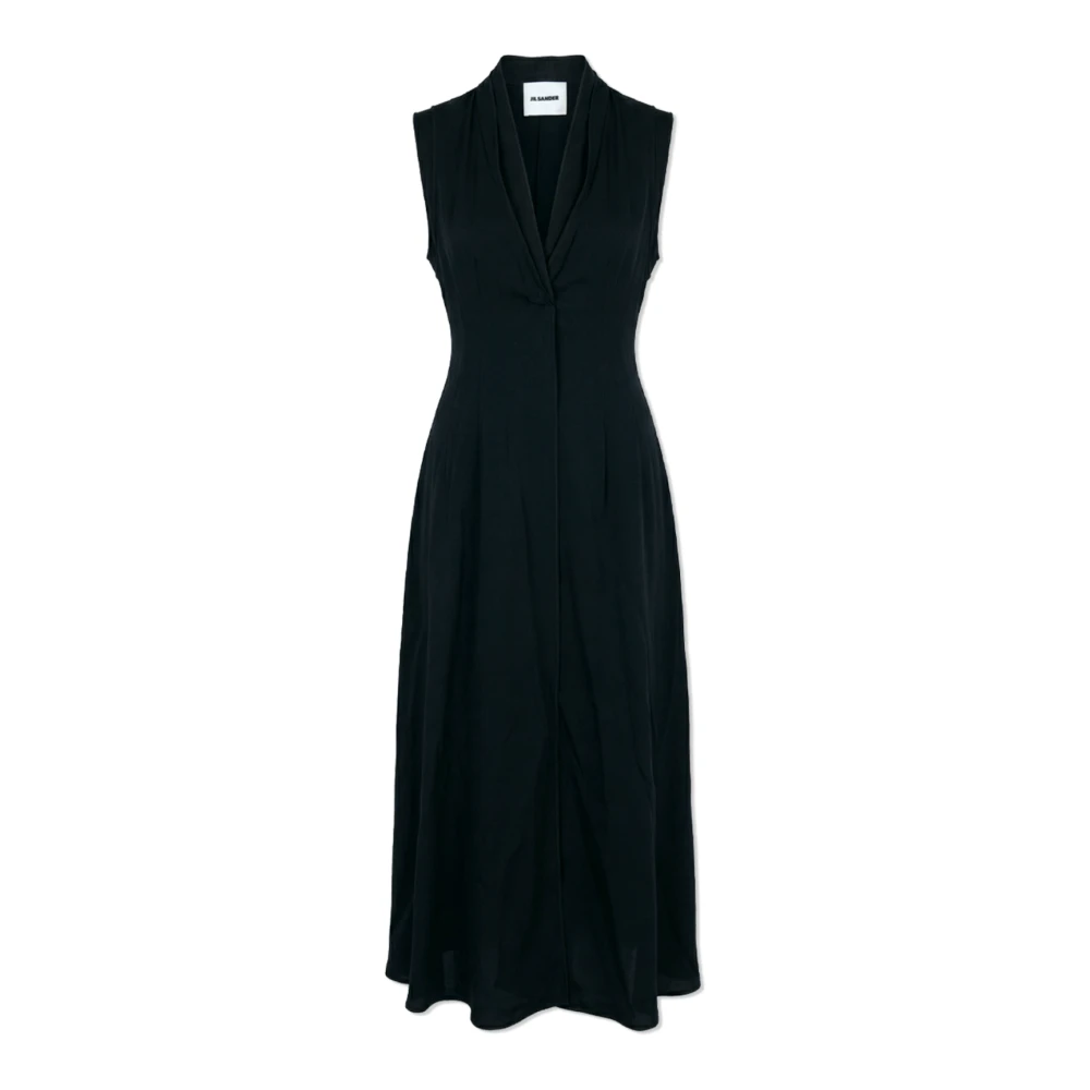 Jil Sander Donna Nero Abiti, S, New,