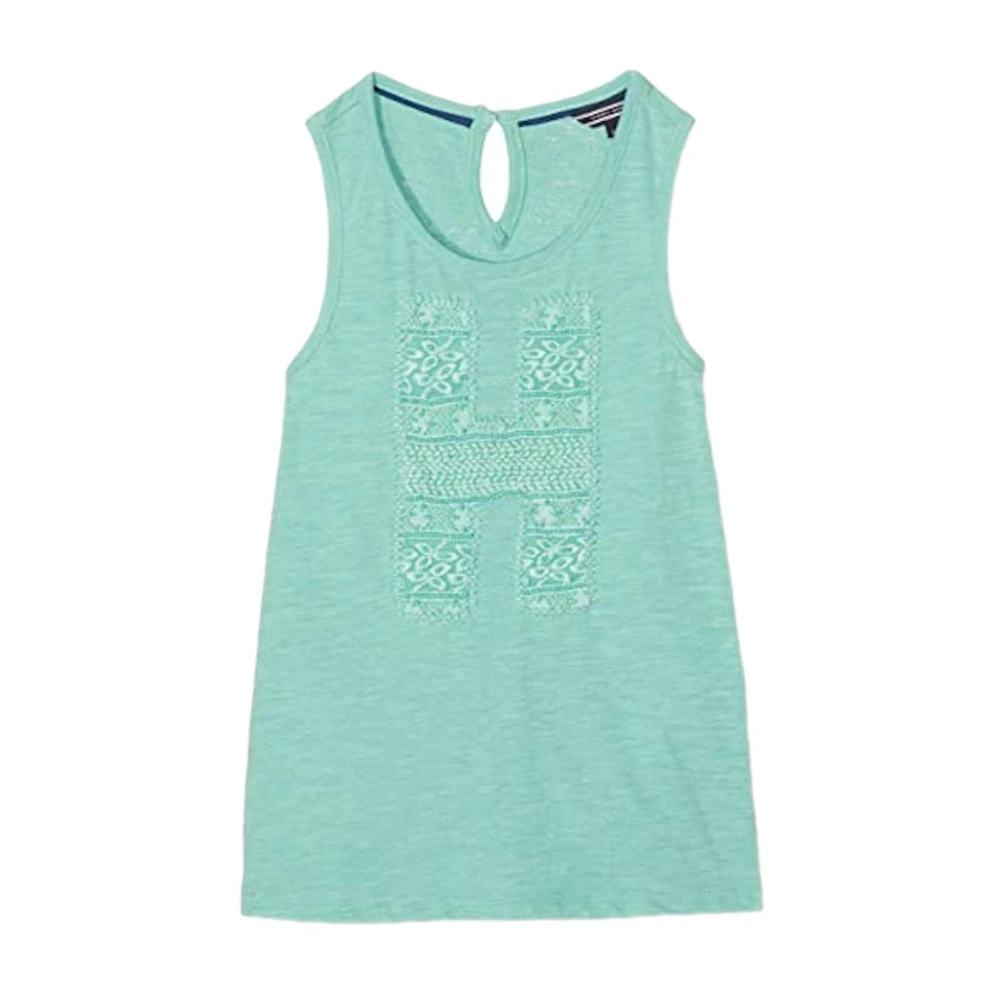 Tommy Hilfiger Girls Green Tank Top - Kids Sleeveless Tops - 3 Y - Kids