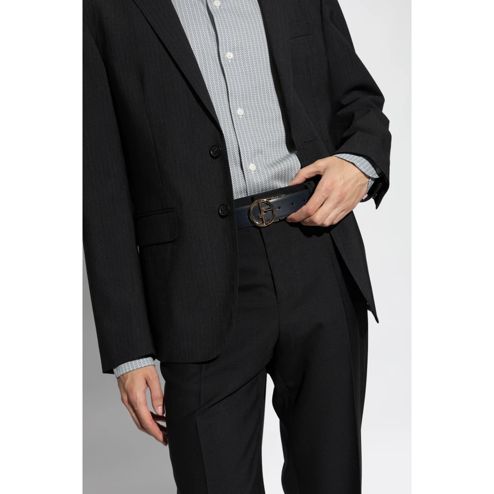 Giorgio Armani Omkeerbare riem Blue Heren