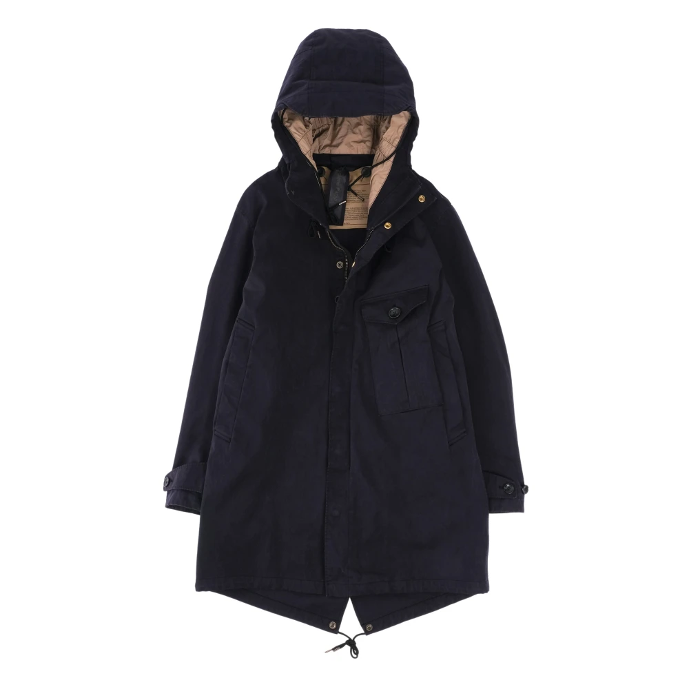 Ten C Klassieke Cyclone Parka met capuchon Blue Heren