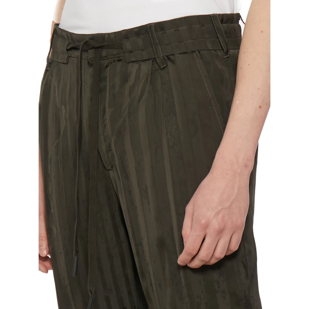 Andrea Ya aqov Cropped Viscose Broek Green Dames