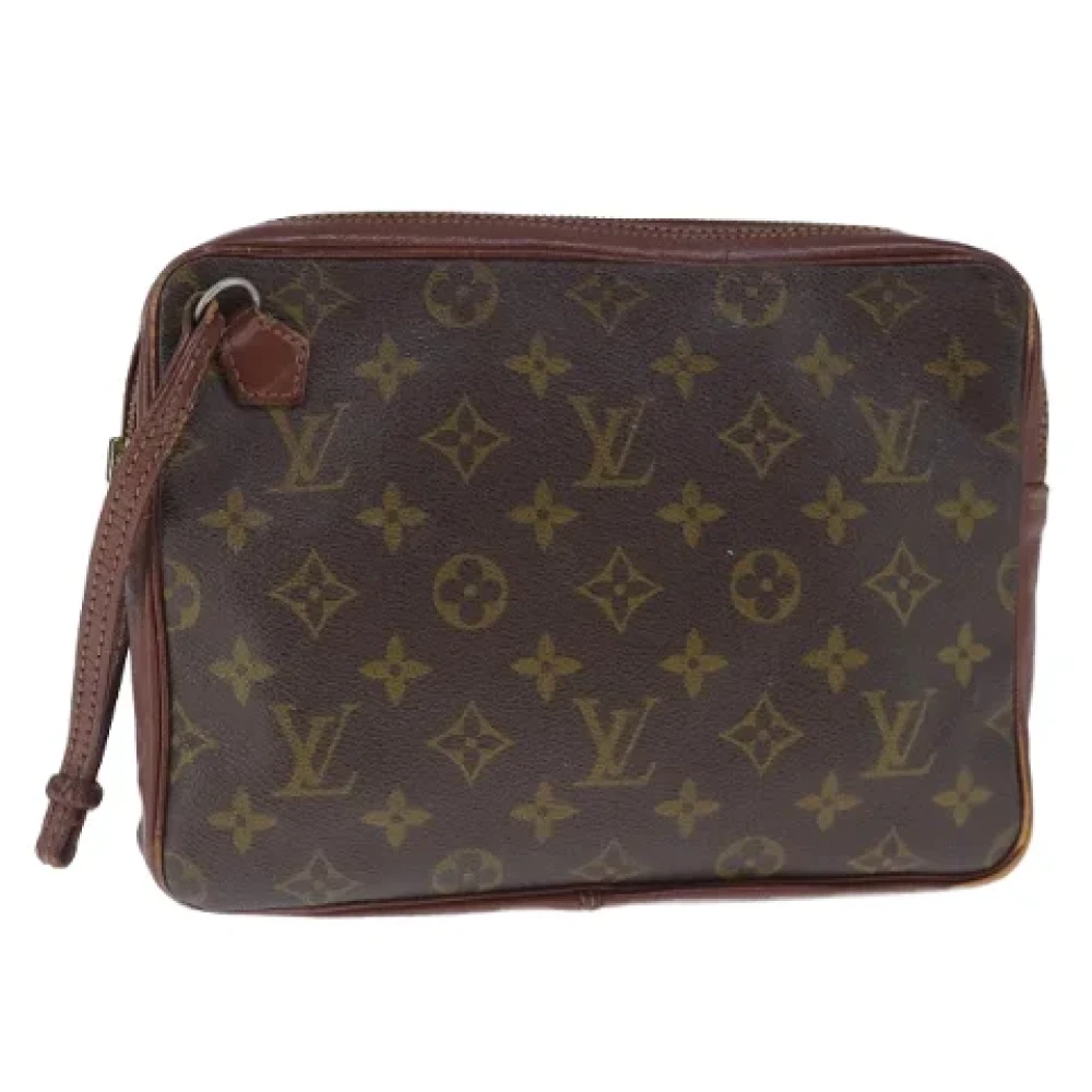Louis Vuitton Vintage Pre-owned Canvas clutches Brown Dames
