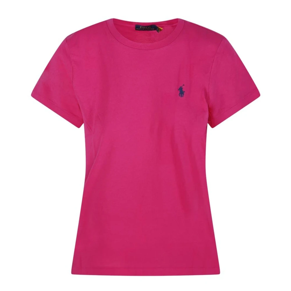 Polo Ralph Lauren Women's Fuchsia T-Shirt With Logo