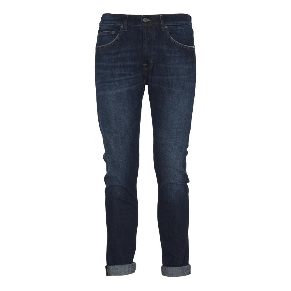 Dondup Blue Slim Fit Jeans, Male, W30, Iconic Denim Jeans