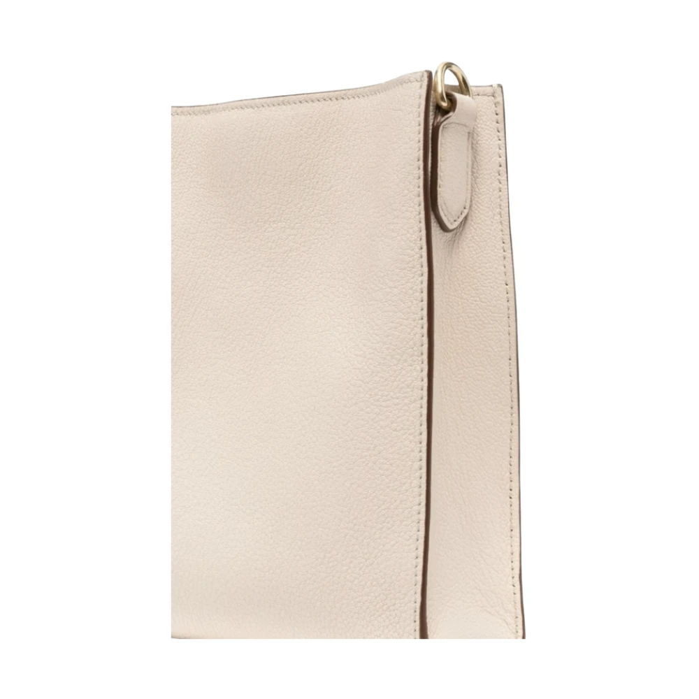 Miu Madras Kalfsleren Tote Tas Beige Dames