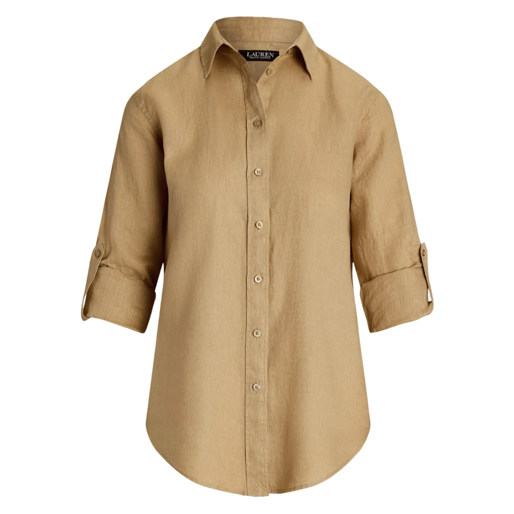 Ralph Lauren Donna Marrone Camicette L, New,