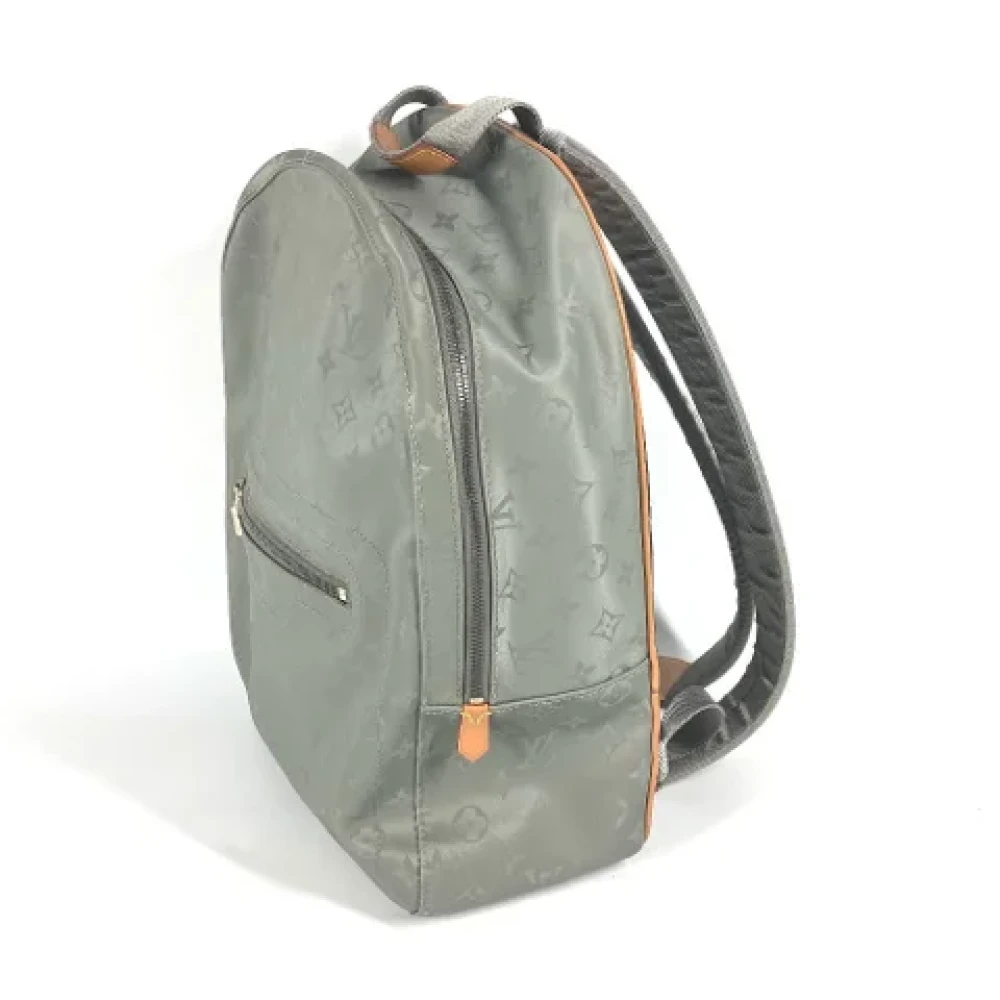 Louis Vuitton Vintage Pre-owned Cotton louis-vuitton-bags Green Dames