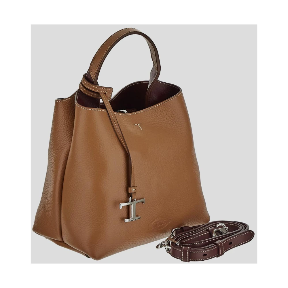 TOD'S Medium Tote Bag Klassiek Model Brown Dames