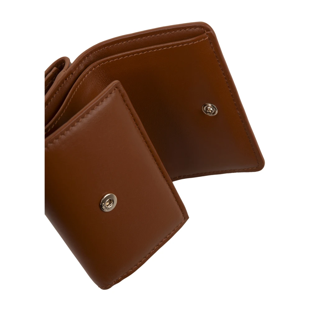 Chloé Bruine Trifold Mini Portemonnee Brown Dames