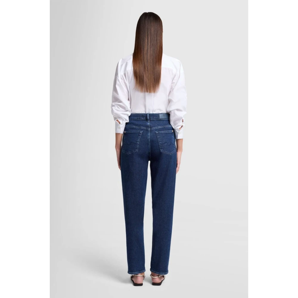 7 For All Mankind Malia Luxe Vintage Paradise High Rise Jeans Blue Dames