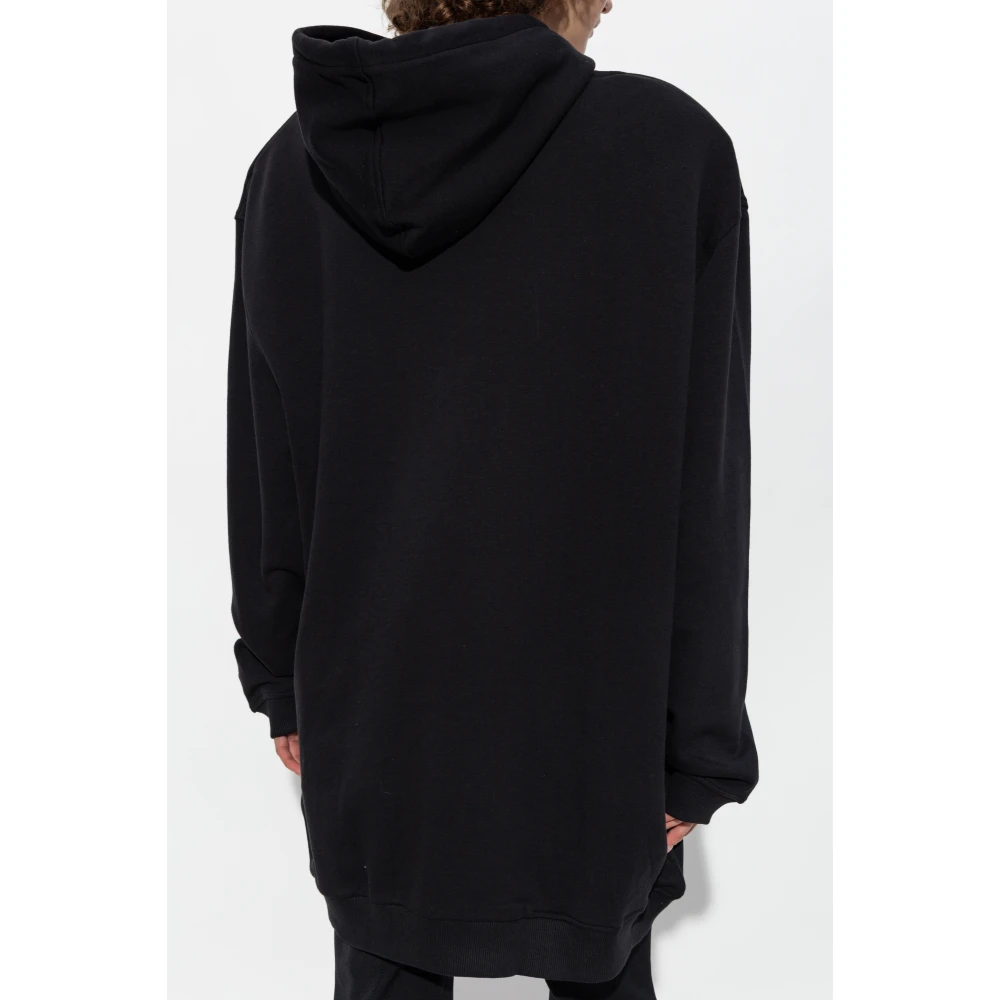 Versace Jeans Couture Oversized hoodie Black Dames