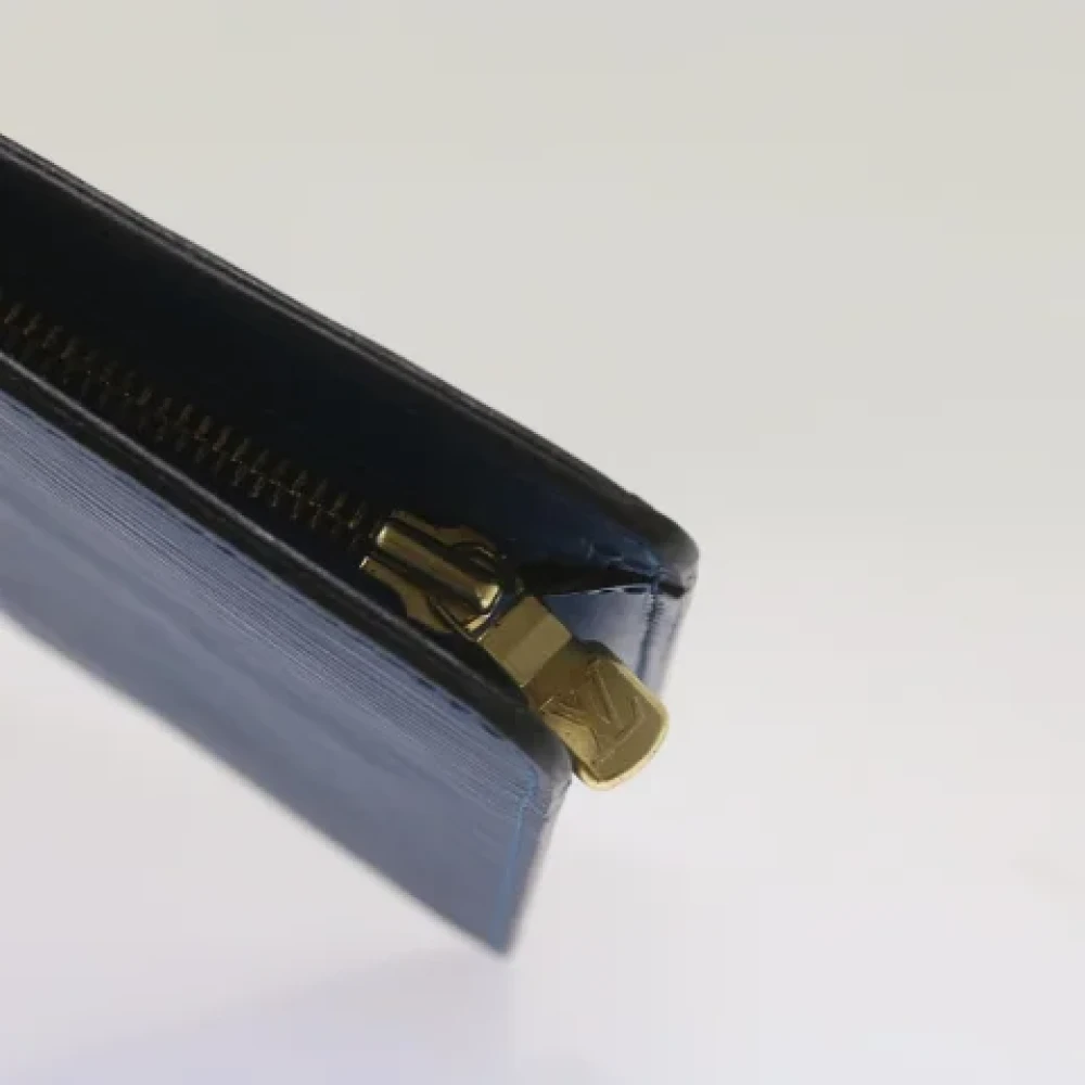 Louis Vuitton Vintage Pre-owned Leather clutches Blue Dames