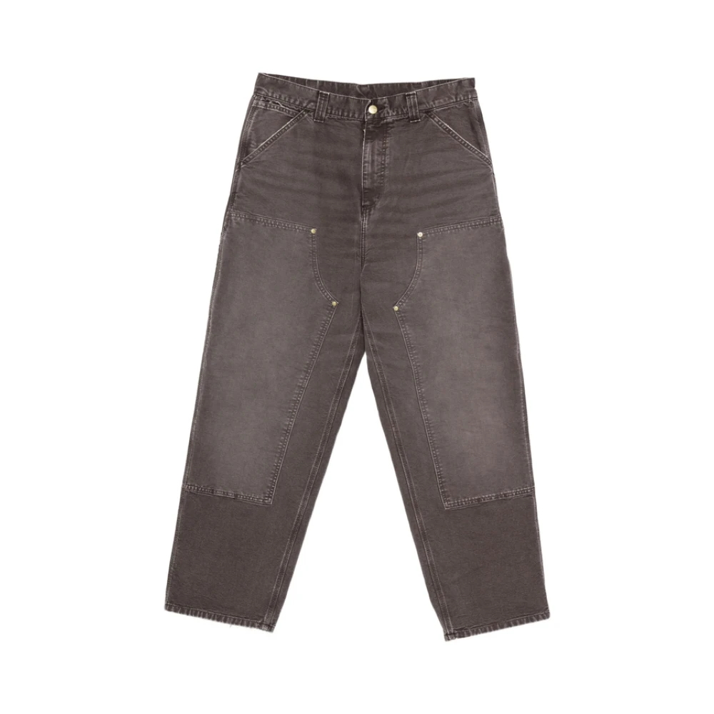 Carhartt Wip Men's Gray Straight Jeans - Straight Fit Jeans - Xs - Jeans
