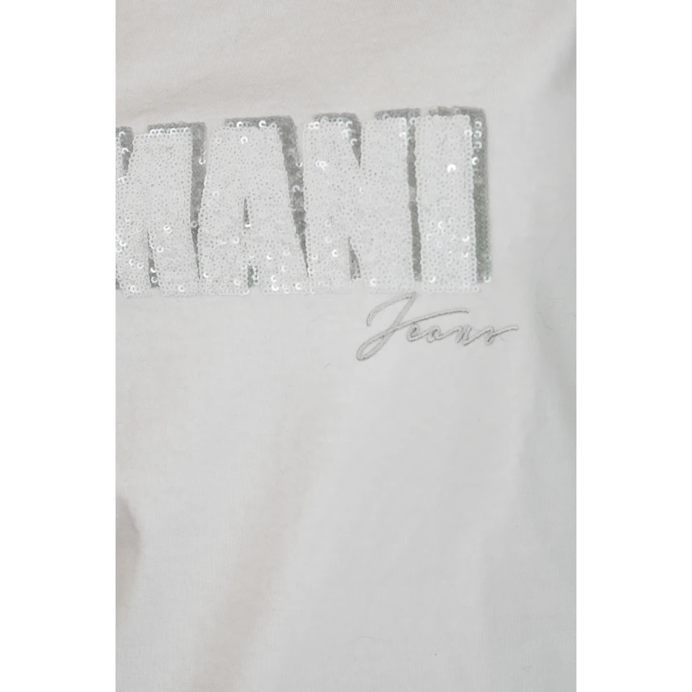 Armani Jeans Biancolatte Tee White Dames