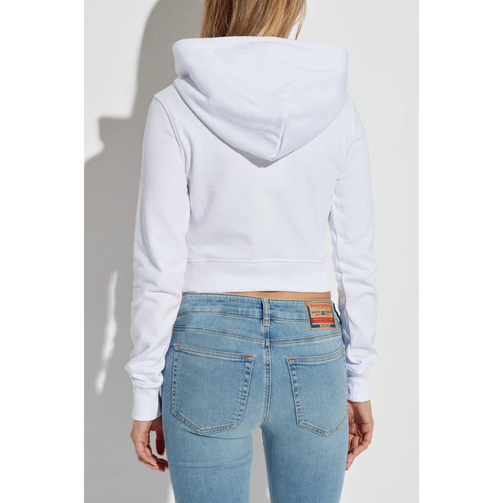 Diesel Sweatshirt F-Slimmy-Hood-Od White Dames
