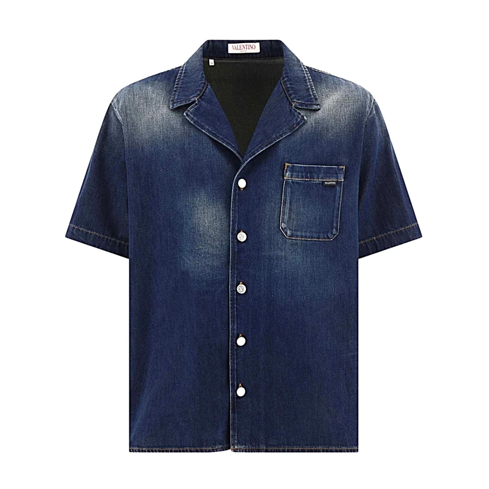 Valentino Stijlvolle Shirt voor Mannen Blue Heren