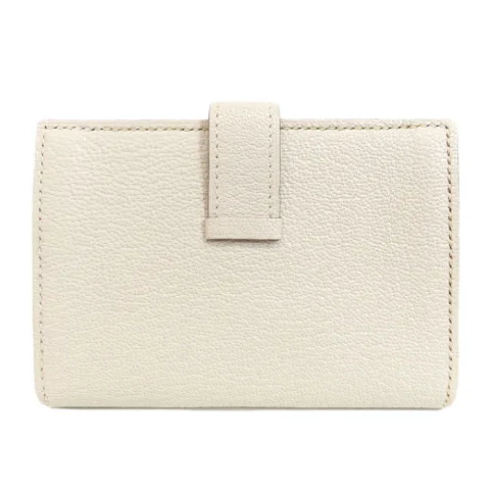 Hermès Vintage Pre-owned Leather wallets White Dames