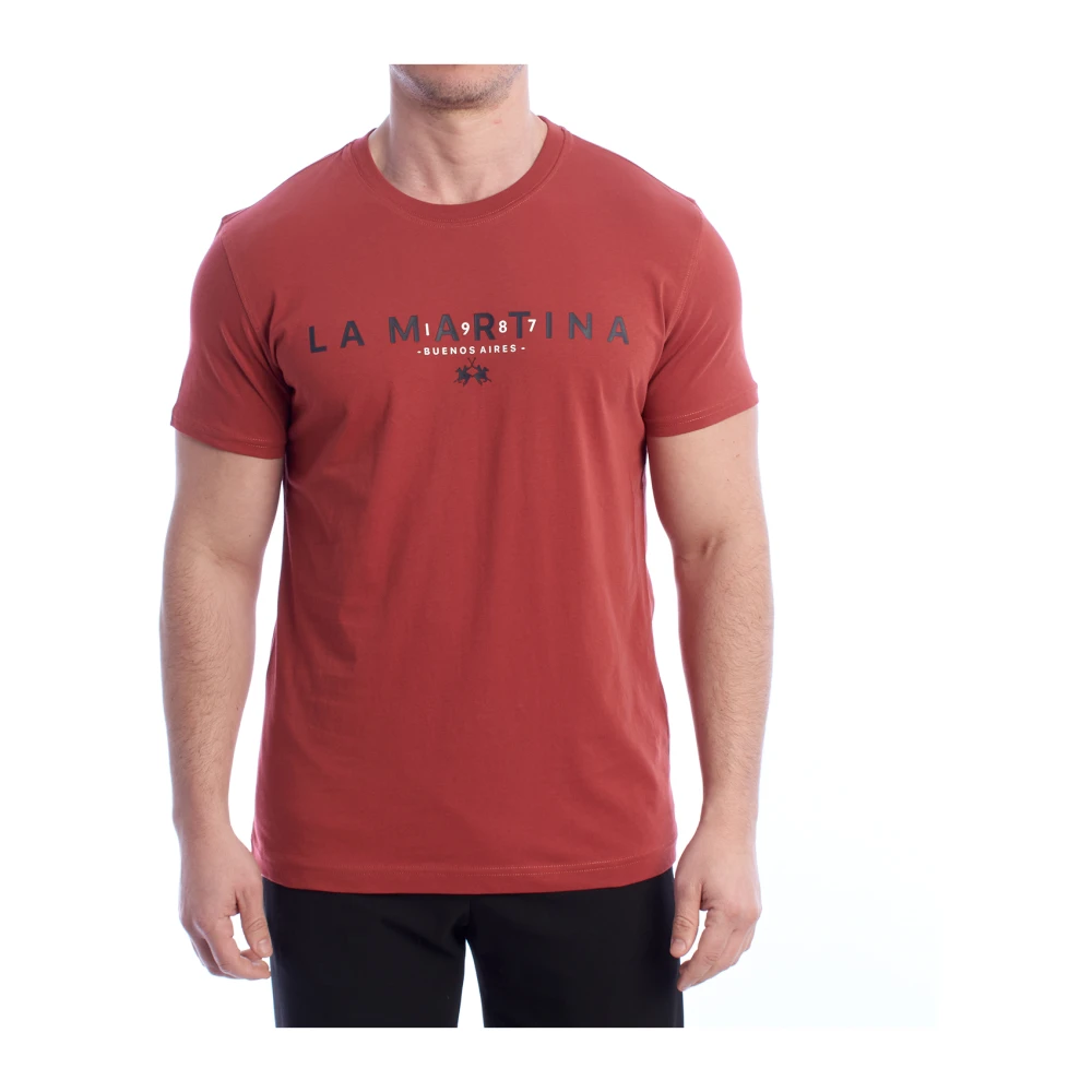 La Martina Men's Orange T-Shirts, Xl, Short Sleeve T-Shirt