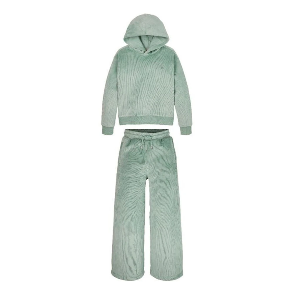 Calvin Klein Jeans Velvet Sporty Set Gym Tracksuit Green, Unisex