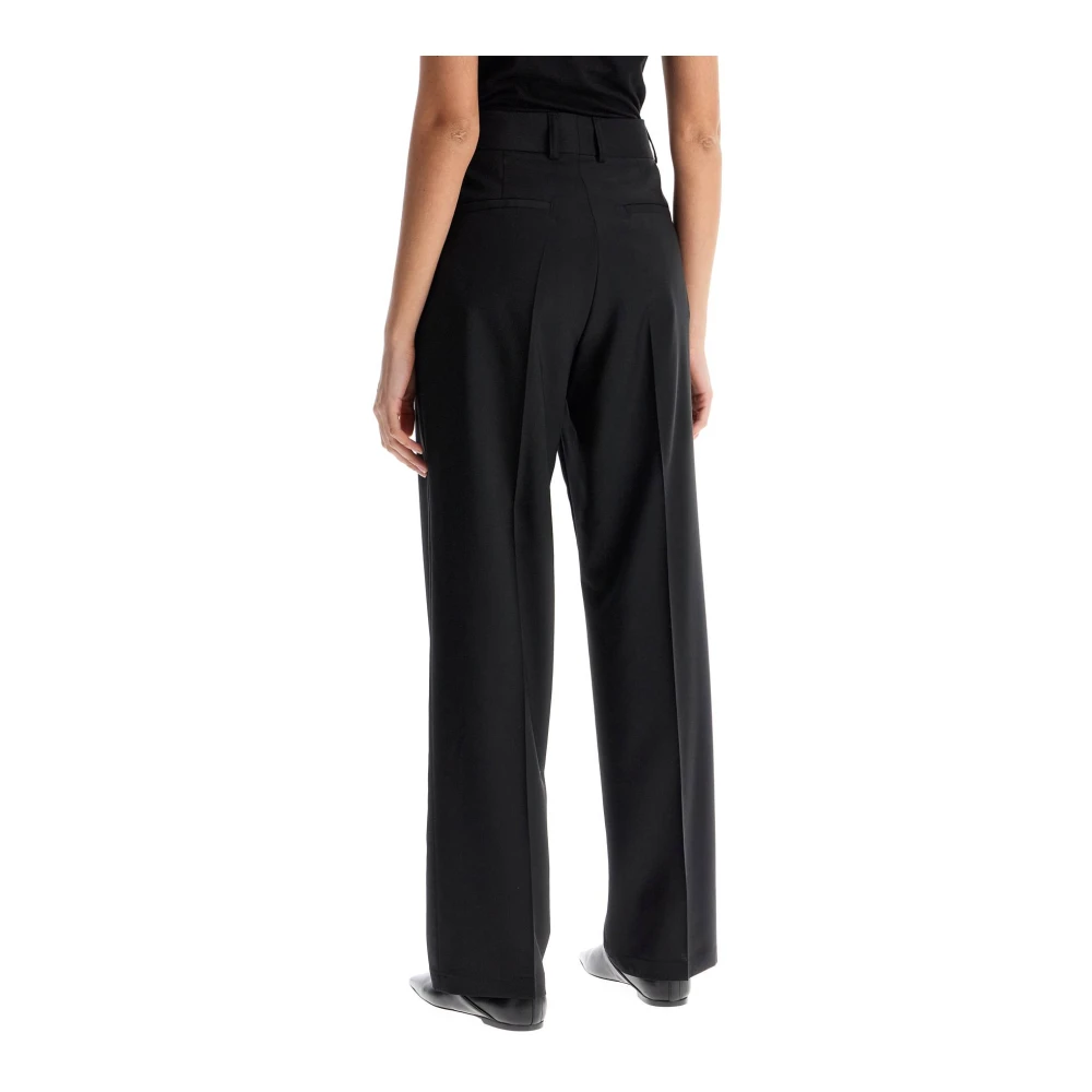 Filippa K Elegante Wollen Broek Regular Fit Black Dames