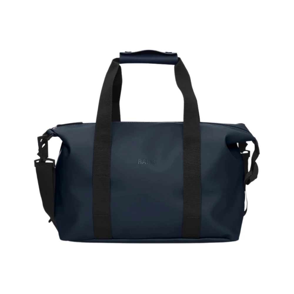 Rains Unisex Blue Weekend Bags, One Size, Weekend Bag