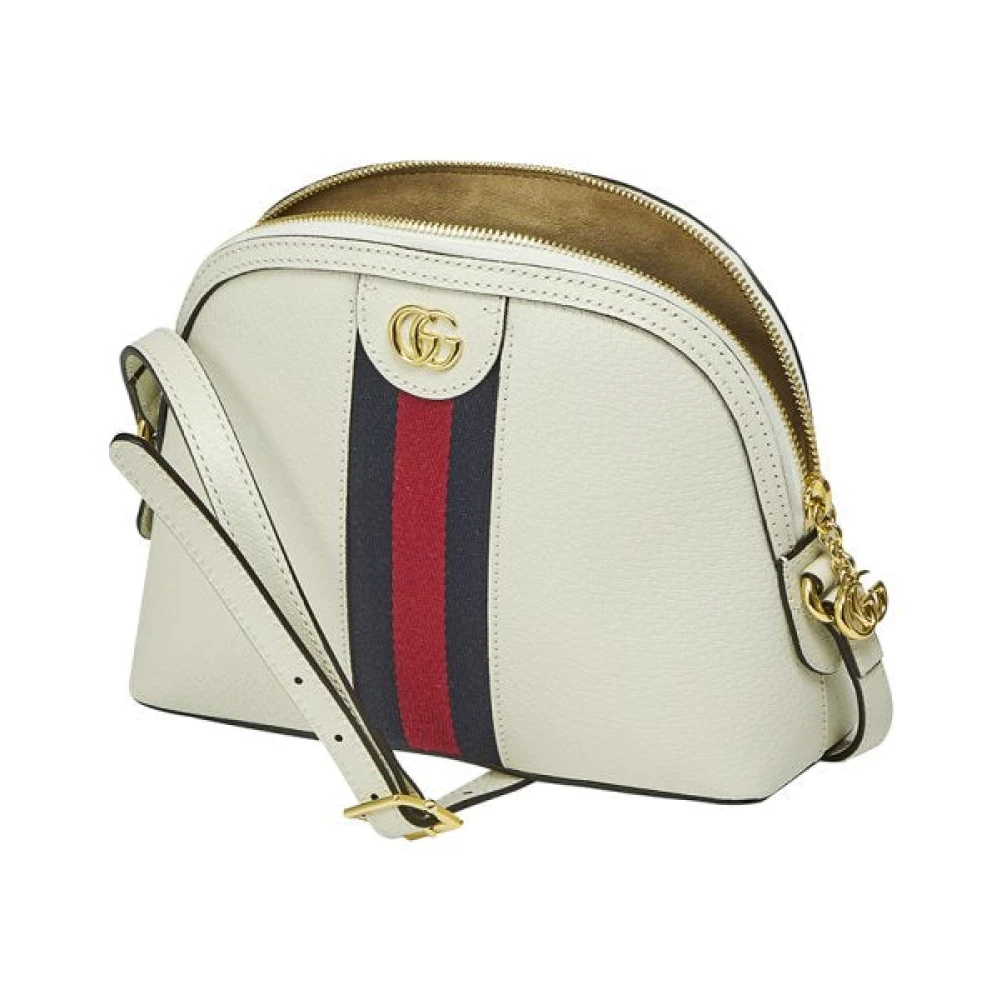 Gucci Ophidia Leren en Sherry Handtas White Dames