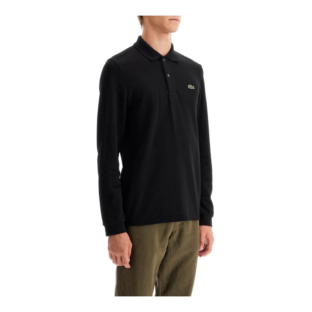 Lacoste Klassieke Lange Mouw Polo Shirt Black Heren