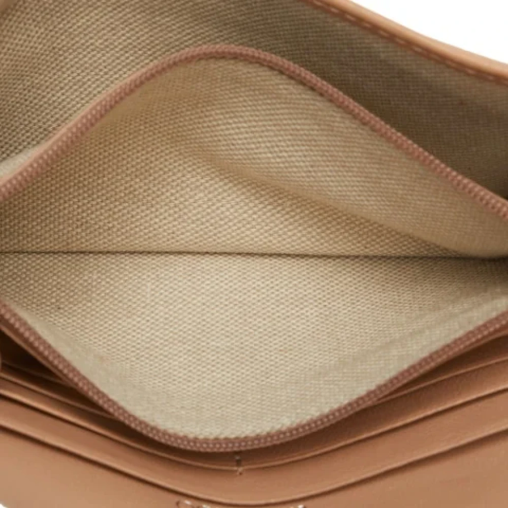 Jimmy Choo Pre-owned Leather wallets Beige Dames