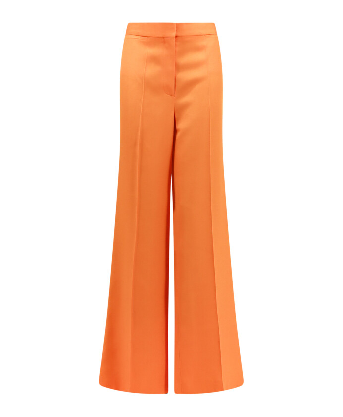 oranje-flared-broek-met-rits-sluiting