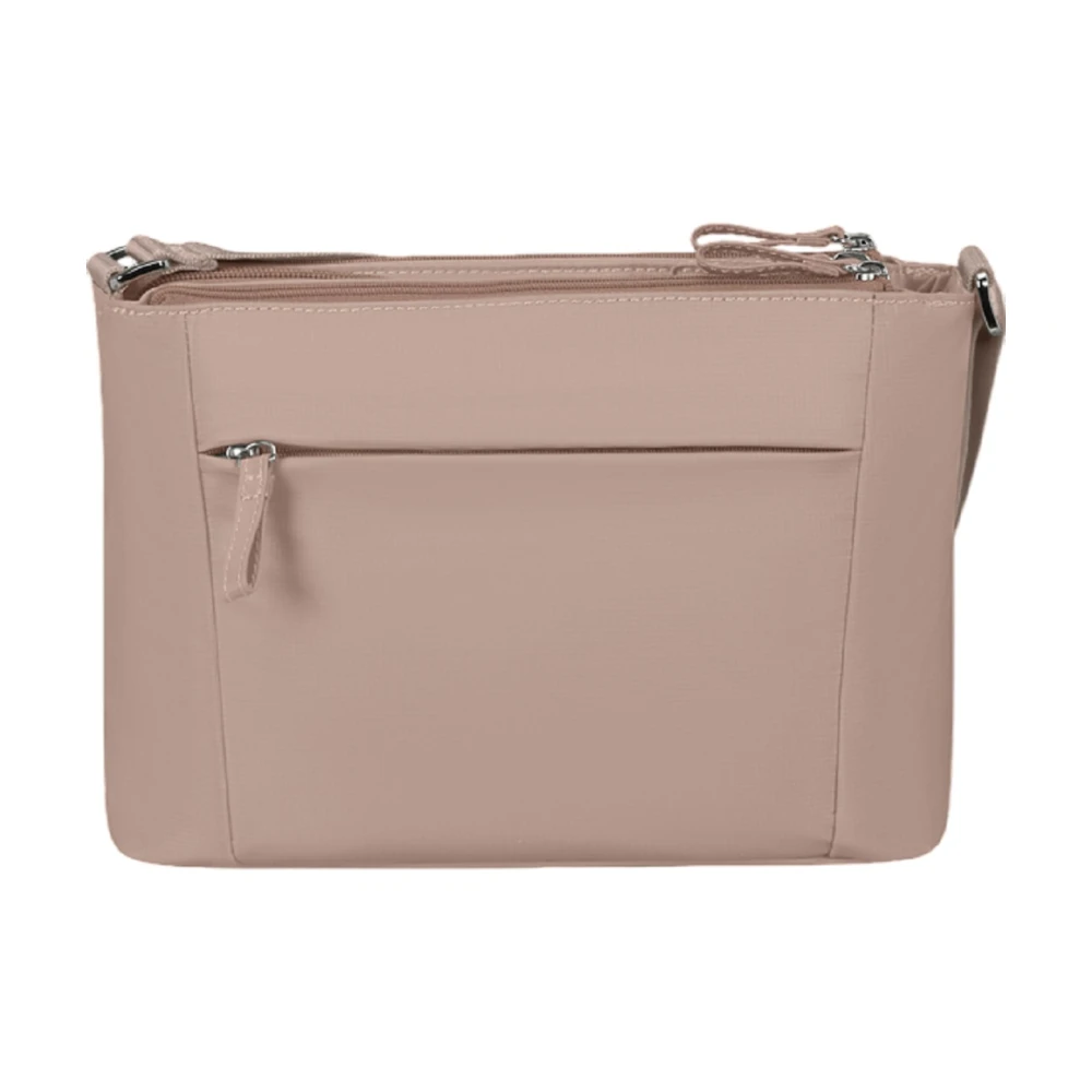 Samsonite Roze Nylon Schoudertas met Zakken Pink Dames
