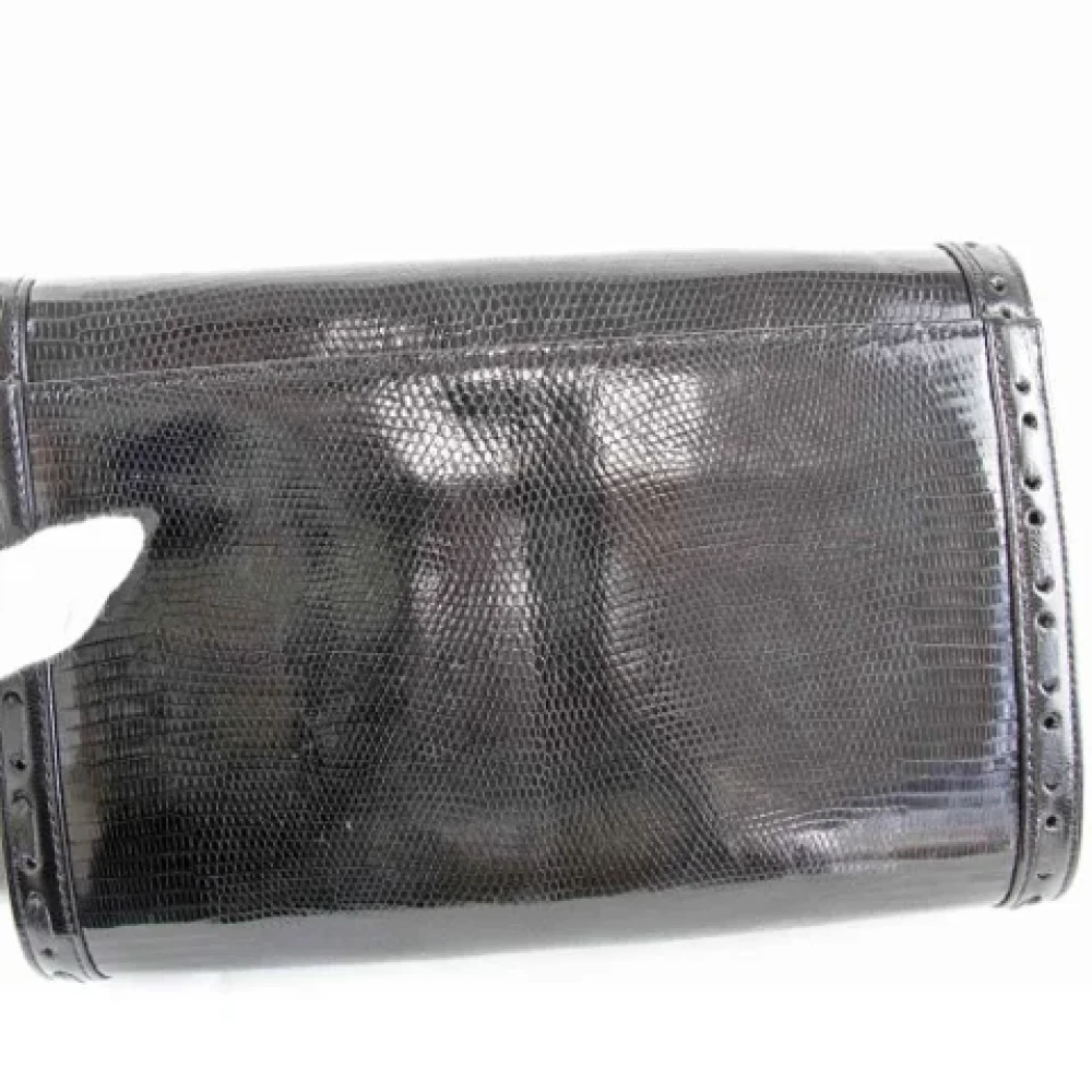 Yves Saint Laurent Vintage Pre-owned Fabric clutches Black Dames