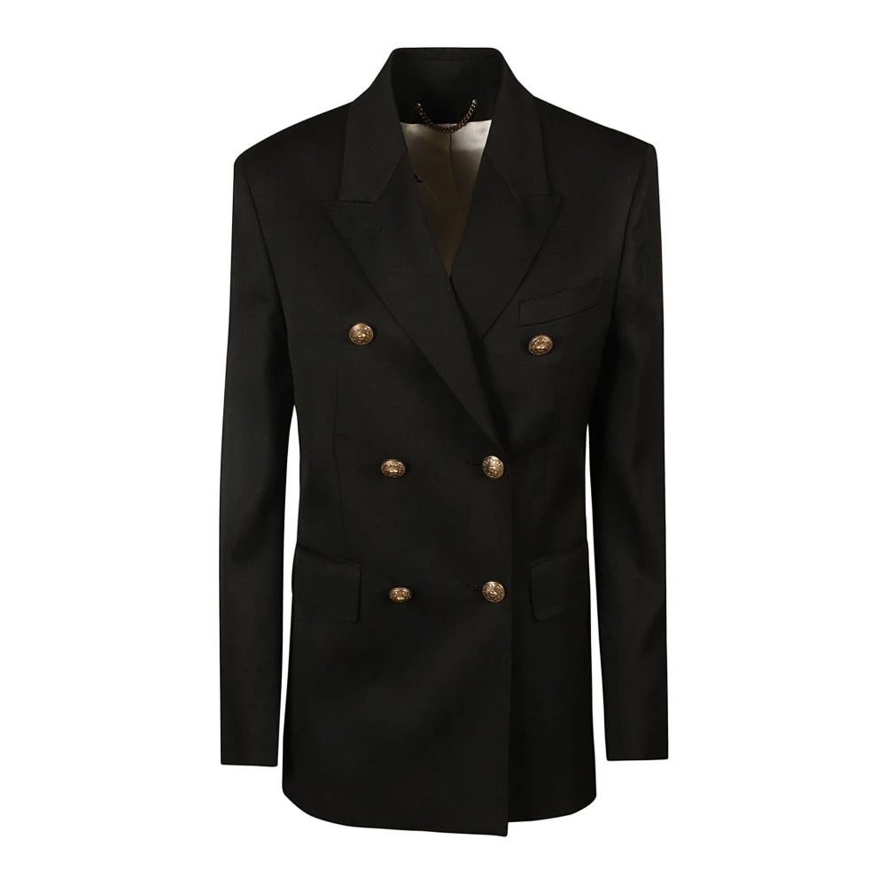 Golden Goose Double-Breasted Coats Black Dames