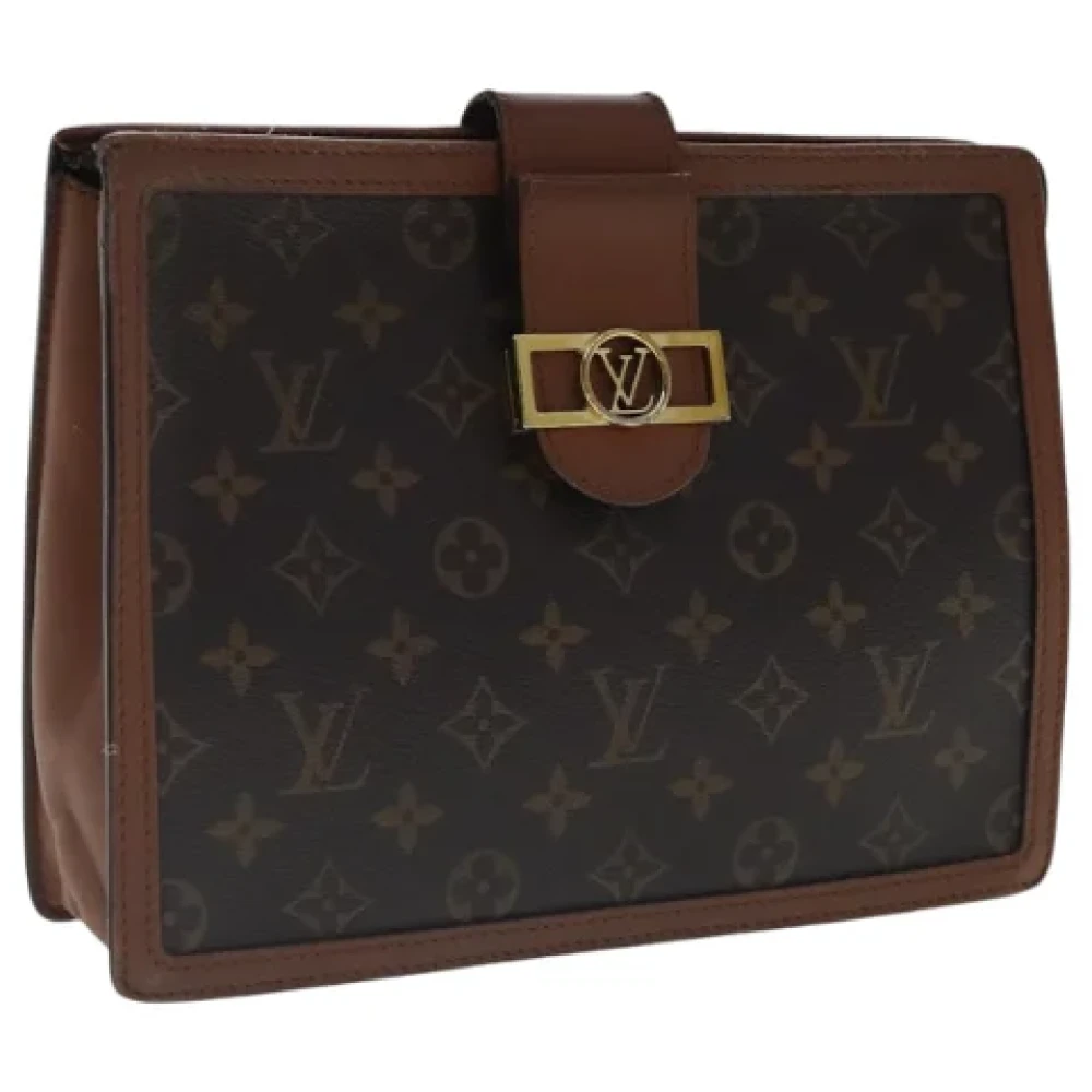Louis Vuitton Vintage Pre-owned Canvas clutches Brown Dames