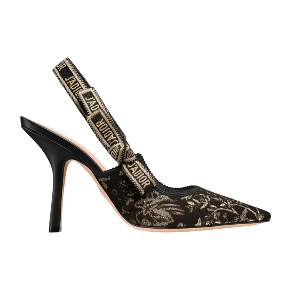 Dior Snygga Slingback Skor Black, Dam