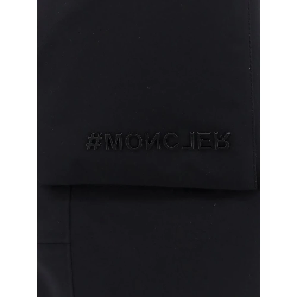 Moncler Zwarte Cargo Broek Waterafstotend Black Heren